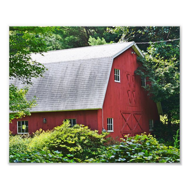 New England Barn Fototryck (Framsidan)