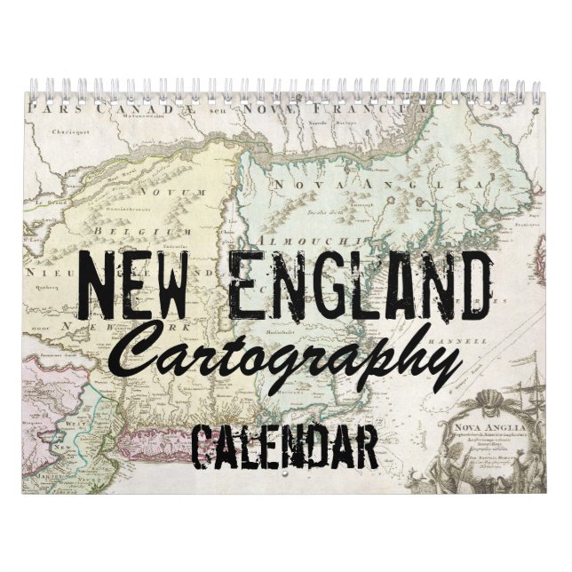 New England Cartography Calendar Kalender (Omslag)