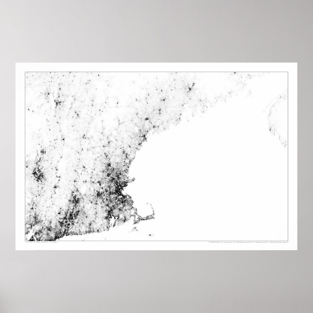 New England Census Dotmap Poster (Framsidan)
