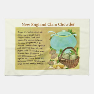 New England Clam Chowder-recept Kökshandduk