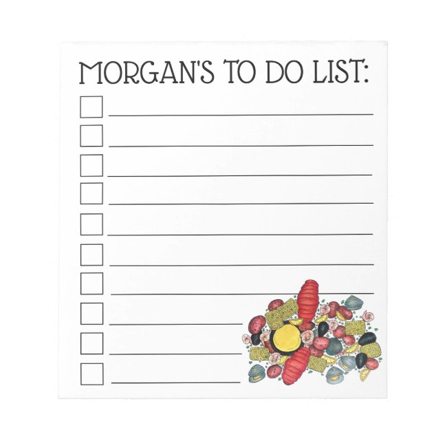 New England Clambake Seafood Restaurant Fishmarket Anteckningsblock (Framsida)