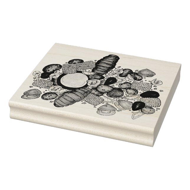 New England Clambake Seafood Restaurant Fishmarket Stämpel (Stämpel)