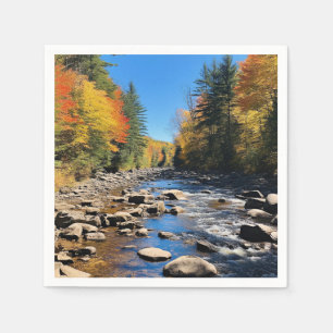 New England Colorful Landscape, höst, Pappersservett