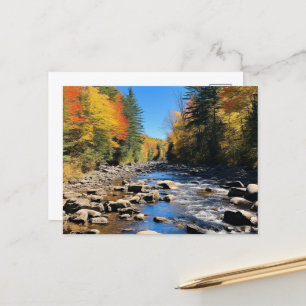 New England Colorful Landscape, höst, Vykort