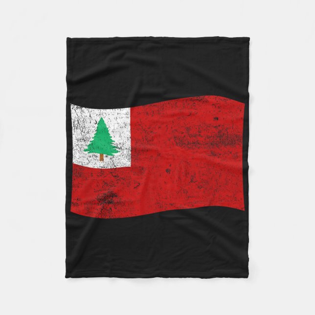 New England Continental Flagga - Amerikansk histor Fleecefilt (Framsidan)