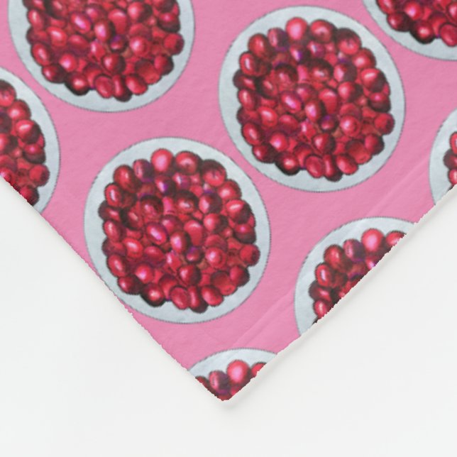 New England Cranbär Cranberry Bog Berries Fleecefilt (Hörn)