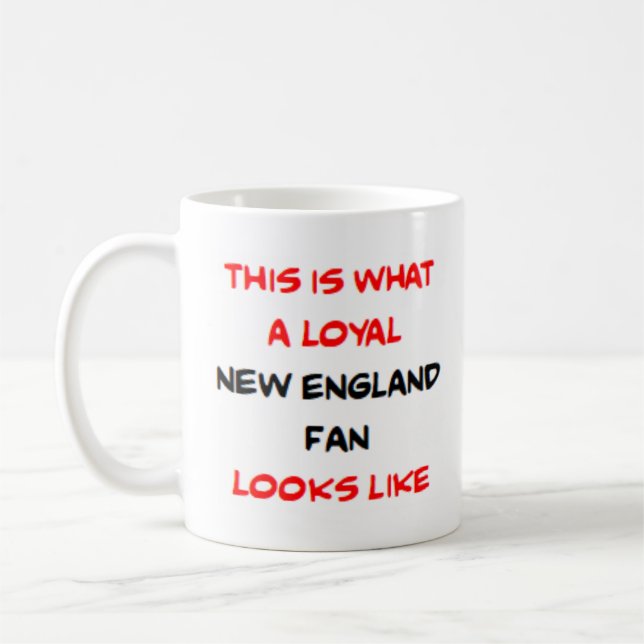new england fan, loyal kaffemugg (Vänster)