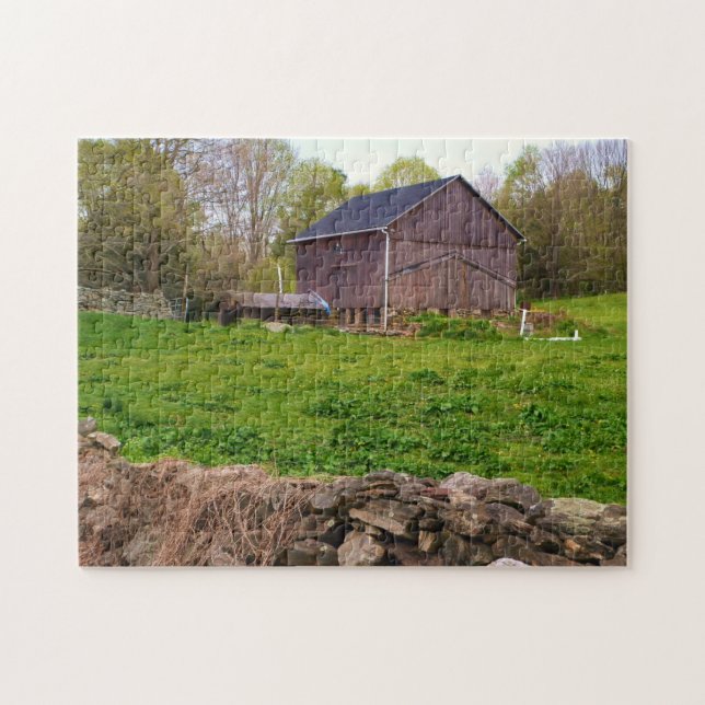 New England Farm Puzzle Pussel (Horisontell)