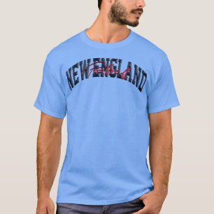 New England Football 3D Chrome T Shirt
