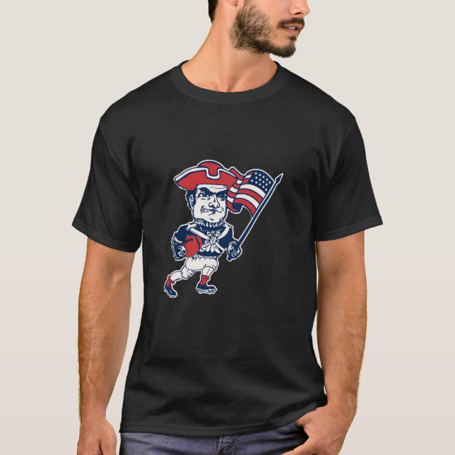 New England Football Maskot T Shirt (Framsida)