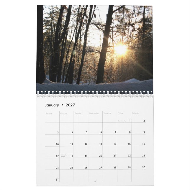 New England fotografikalender Kalender (Jan 2027)