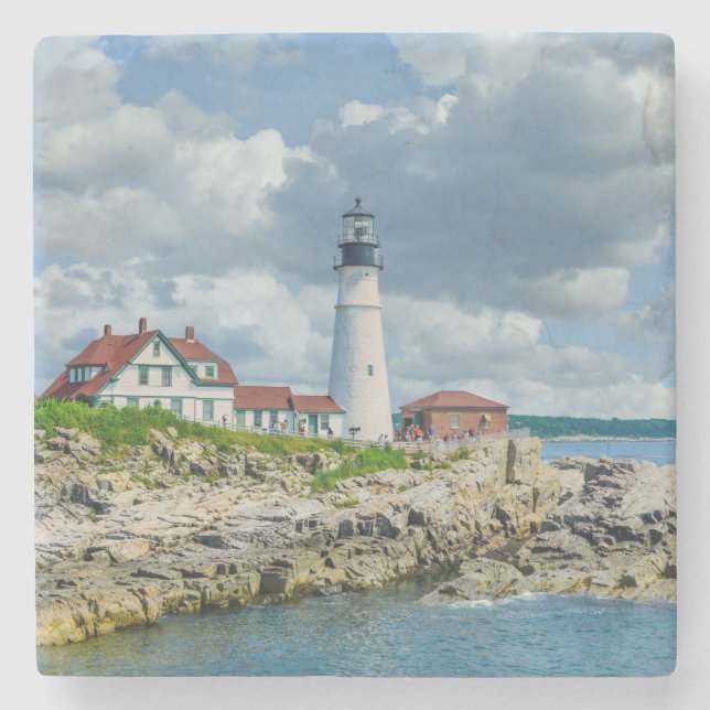 New England fyr kustlandskap    Stenunderlägg (Framsidan)