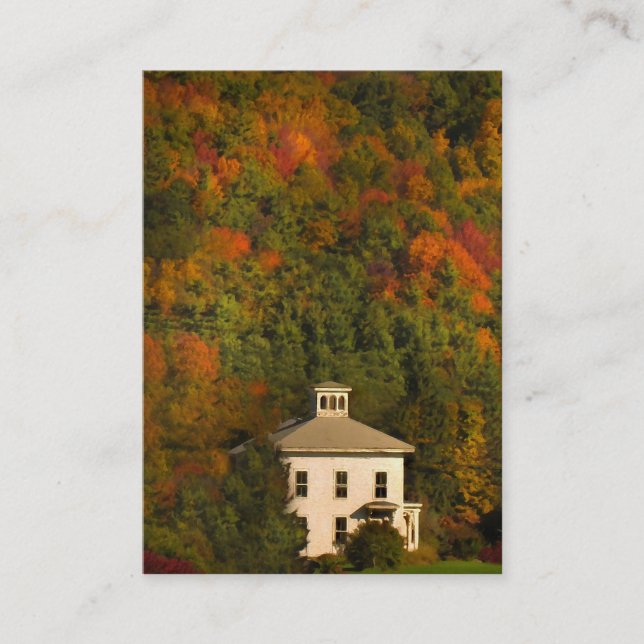 New England House in Autumn ATC Card Visitkort (Framsida)