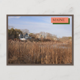 New England Houses Kittery Maine Nature Vykort