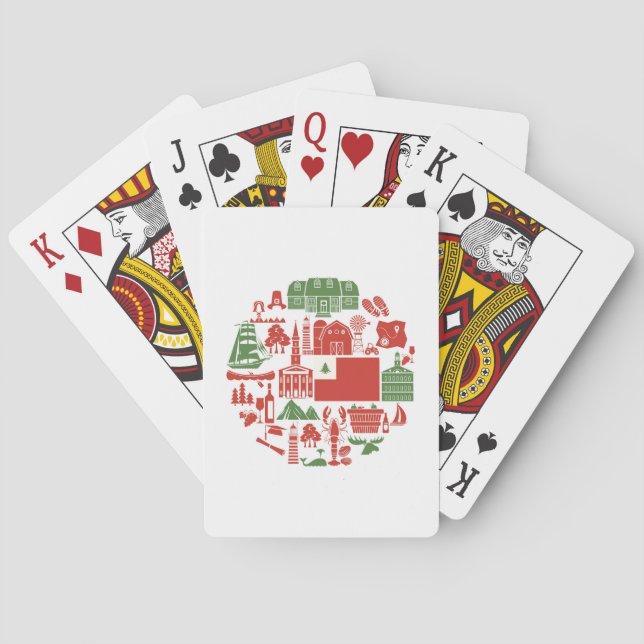 New England Icons Casinokort (Baksidan)