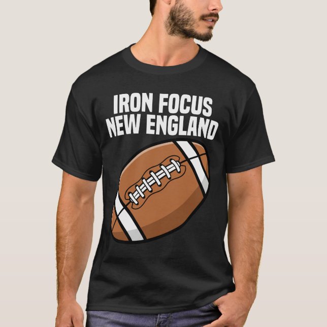 NEW ENGLAND IRON FOCUS - NEW ENGLAND FOOTBALL T SHIRT (Framsida)