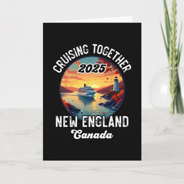 New England Kanada Kryssning  Kort (Framsida)