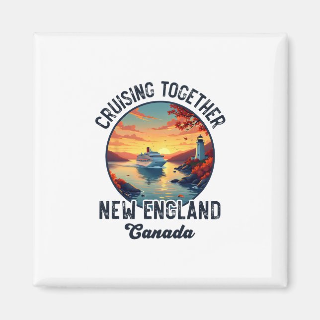 New England Kanada Kryssning  Magnet (Framsidan)