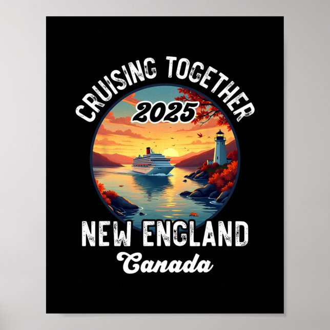 New England Kanada Kryssning  Poster (Framsidan)