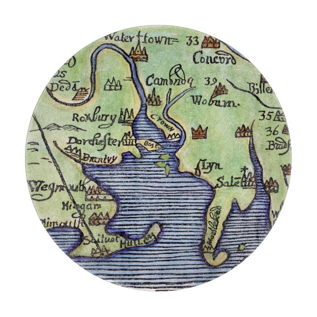 NEW ENGLAND KARTA 1677 (Framsidan)