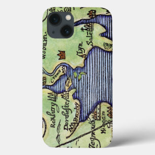 NEW ENGLAND KARTA 1677