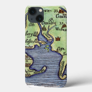 NEW ENGLAND KARTA 1677