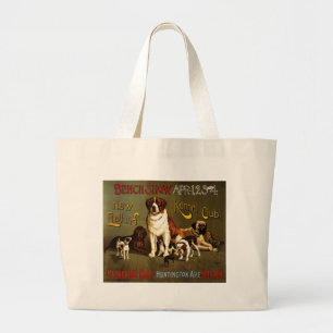 New England Kennel Klubb c.1890 show poster Jumbo Tygkasse