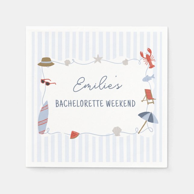 New England kust Cape Cod Möhippa Servetter (Framsidan)