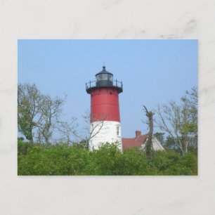 New England Lighthouse Postcard-Nauset Light Vykort