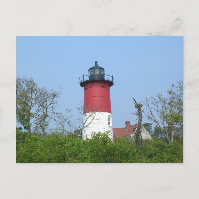 New England Lighthouse Postcard-Nauset Light Vykort (Framsida)