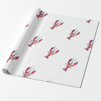 New England Lobster Gift Wrap Presentpapper