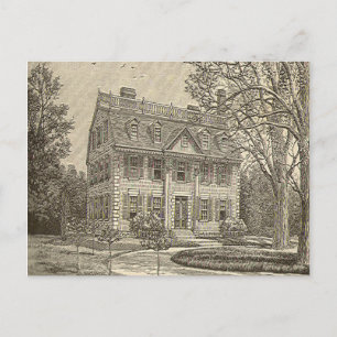 New England Mansion-vykort Vykort