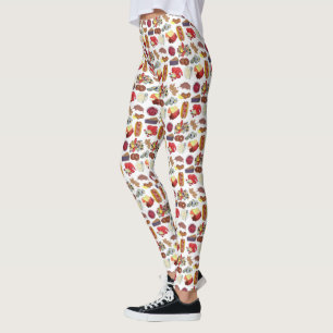New England Mat Clambake Lobster Maple Candy Leggings