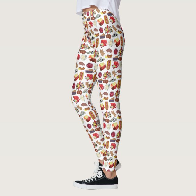 New England Mat Clambake Lobster Maple Candy Leggings (Vänster)