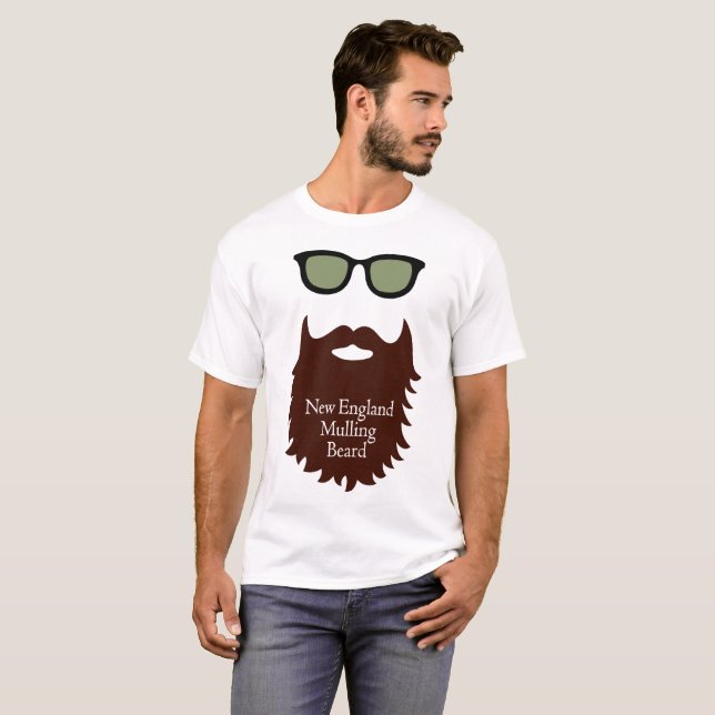 New England Mulling Beard T-shirt (Hel framsida)