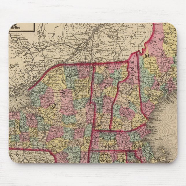 New England och New York Musmatta (Framsidan)