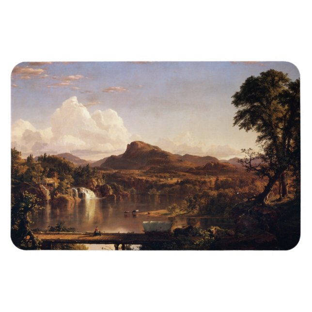 New England Scenery Frederic Edwin Church Magnet (Horisontell)