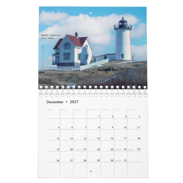New England Seasons Kalender (Dec 2027)