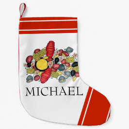 New England Summer Clambake Seafood Dinner Food Liten Julstrumpa