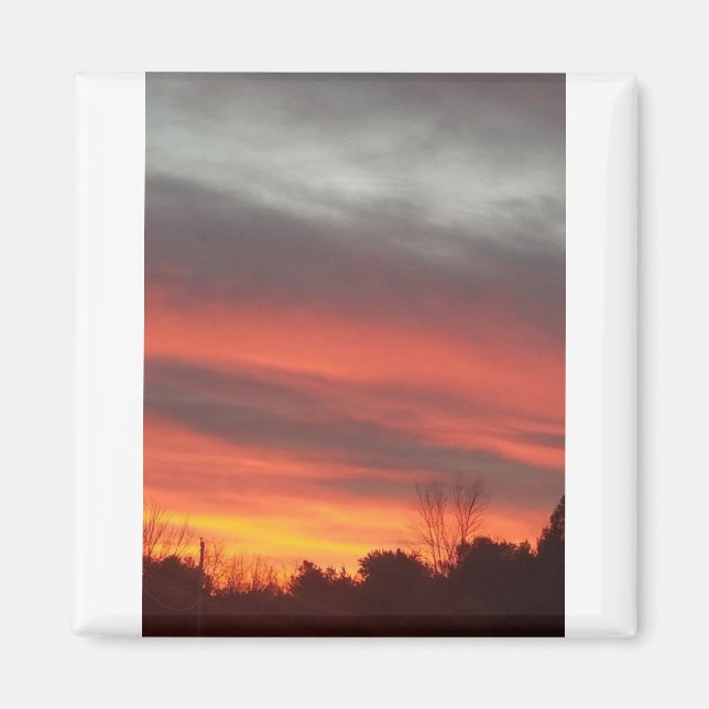 New England Sunset Magnet (Framsidan)