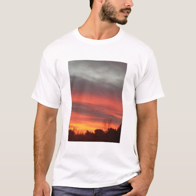 New England Sunset T Shirt (Framsida)