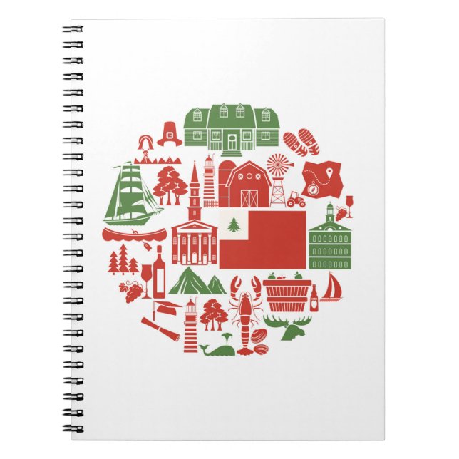 New England symboler Anteckningsbok (Framsidan)