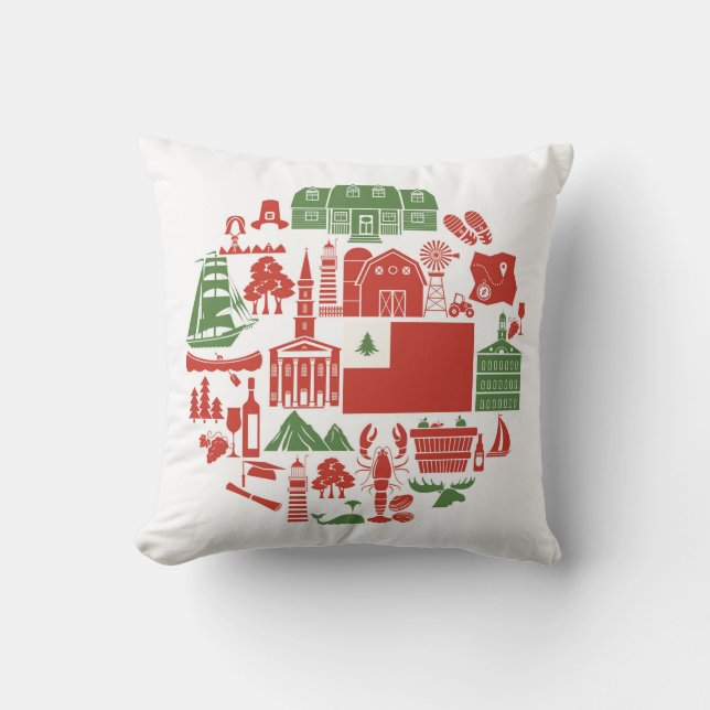 New England symboler Kudde (Framsida)