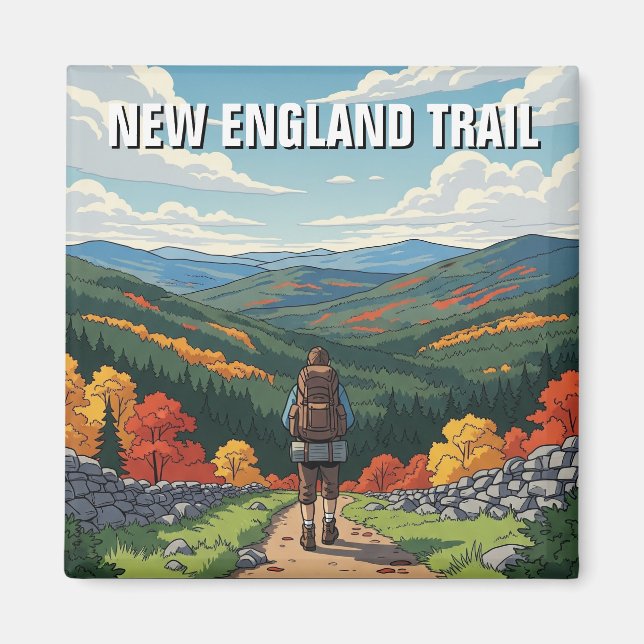 New England Trail Travel Magnet (Framsidan)
