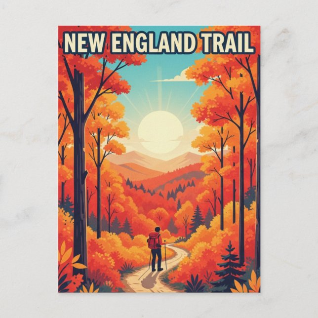 New England Trail Travel Vykort (Framsida)