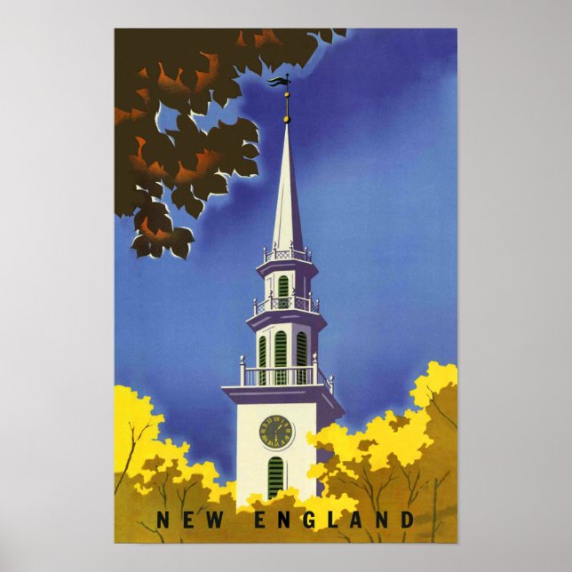 New England Travel Poster (Framsidan)