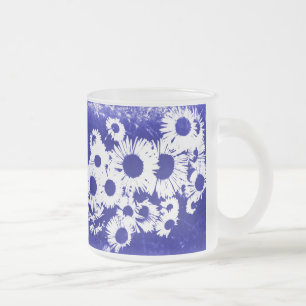 New England Vild Aster Frostad Glasmugg
