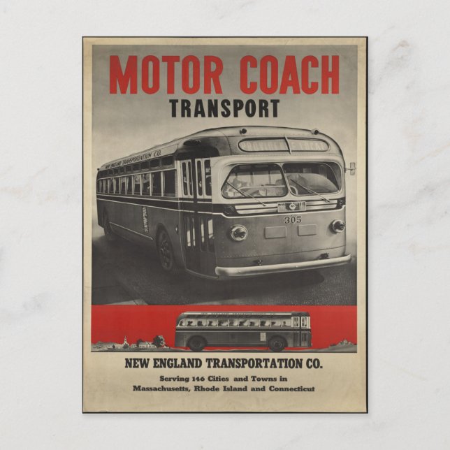 New England Vintage Postcard Vykort (Framsida)