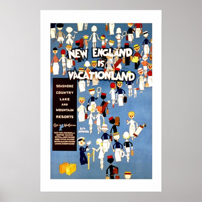 New England Vintage resor Poster (Framsidan)