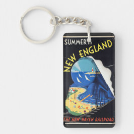 New England vintage souvenirs Nyckelring